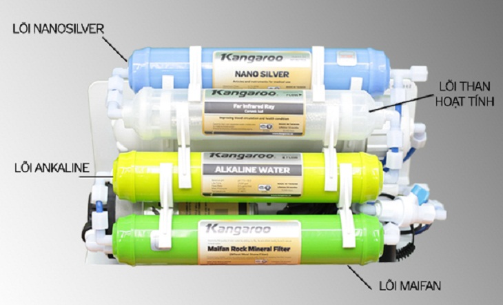 máy nước lọc ro có nhiều lõi lọc